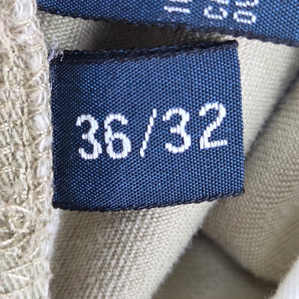 Polo Ralph Lauren Classic Chino Pants Mens 36/32 Flat Front Straight Leg Khaki